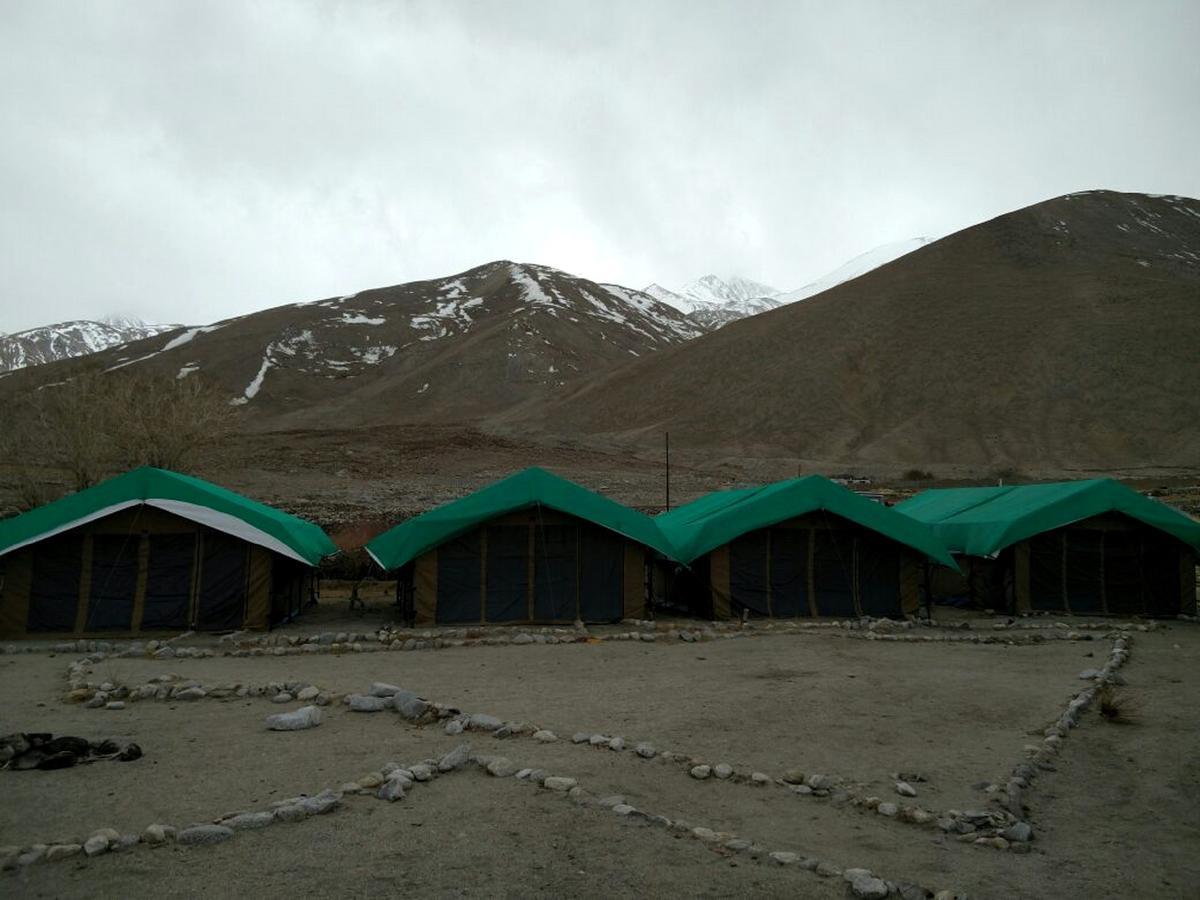 Pangong Delight Camps And Cottages Spangmik Exteriör bild