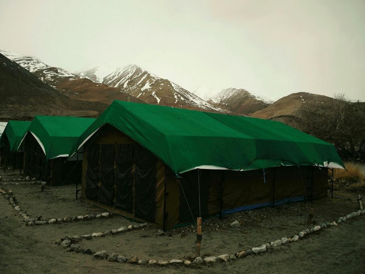 Pangong Delight Camps And Cottages Spangmik Exteriör bild